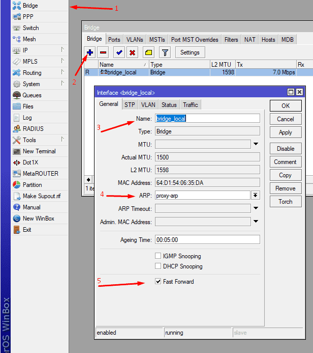 Создание моста